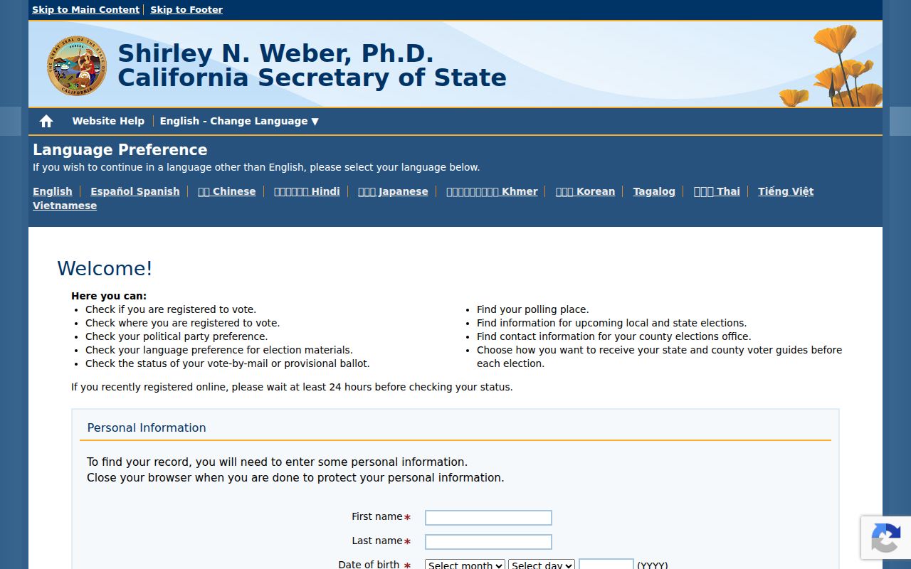 American Canyon residents directory California voter status lookup